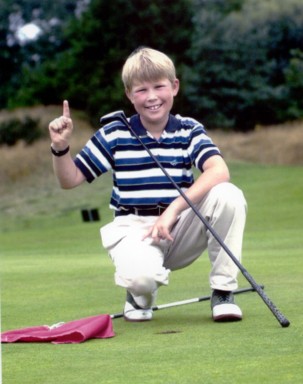 Sean William T hits a hole in one (2000)